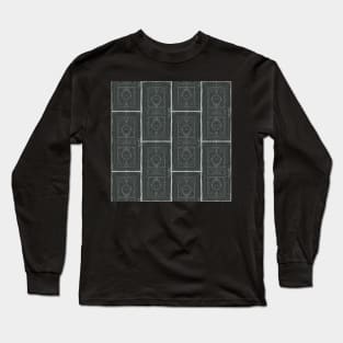 Fancy Doors Block Pattern Long Sleeve T-Shirt